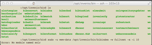 Error: No module named solr