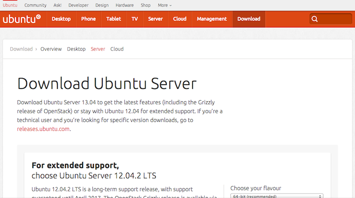 Download Ubuntu Server 12.04