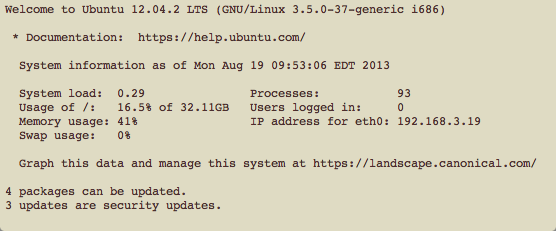 Ubuntu Message of the Day